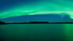 Light lakes aurora borealis skyscapes multiscreen