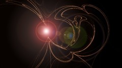 Light lights abstract waves digital art