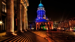 Light night Berlin HDR