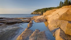 Light point morning Maine national park