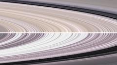 Light Radio Saturn rings and high visible
