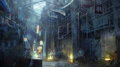 Light retro drawings science fiction concept art outer space 