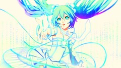 Light Ribbons anime girls hatsune miku vocaloid duplicate 