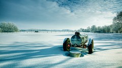 Light snow landscapes