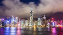 Light tower cloud skies