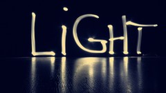 Light Typography light trails