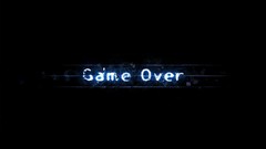 Light Typography minimalistic Game Over