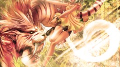 Light woman Animals tooth