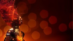 Light woman drawings electric illustrations artwork vectors 