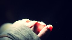 Light woman hands sunlight canon