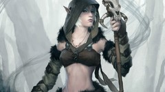 Light woman skulls blondes fantasy art