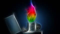 Lighter rainbow frac post