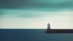 lighthouse Sea sky horizon outdoors