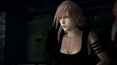 Lightning Final Fantasy 3d pink hair blue eyes fan art final 