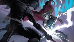 Lightning god Monsters fight Fighting comics thor Avengers 