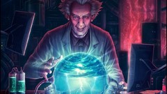 Lightning laboratory Scientists science fiction artwork artistic