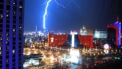 Lightning Las Vegas cityscapes