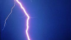 Lightning on tree high