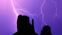 Lightning over The mittens