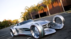 Lightning silver cars arrows Mercedes-Benz front angle view