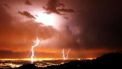 Lightning skyscapes