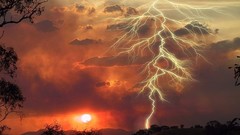 Lightning storm HDR Photography