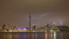 Lightning storm Toronto