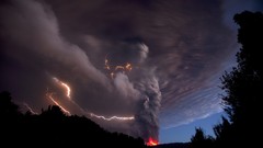 Lightning weather Volcanoes Volcano Puyehue
