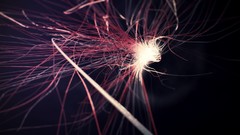 Lights abstract wires dark background artwork