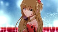 Lights Anime tears long hair anime girls blue eyes brunettes 