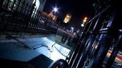 Lights architecture fences streets cityscapes tunnels