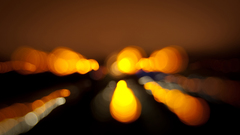 Lights bokeh blurred
