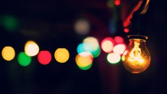 Lights bokeh light bulbs