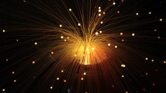 Lights bokeh optical fiber