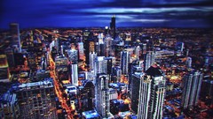 Lights buildings cityscapes