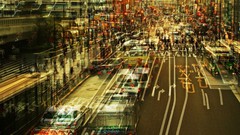 Lights cars roads cities artwork multiple exposure Stephanie 