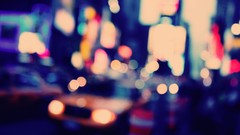 Lights cars traffic bokeh cities towns