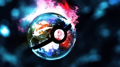 Lights cartoons Pokemon glowing Pokeball