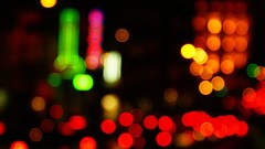 Lights colors bokeh dots