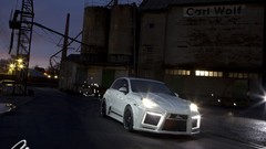 Lights giant turbo porsche cayenne