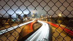 Lights Holes fences streets cityscapes