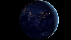 Lights India Earth outer space