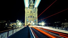 Lights London architecture Tower Bridge cityscapes long exposure