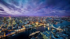 Lights London evening City Lights buildings cityscapes