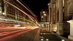 Lights London streets cityscapes long exposure