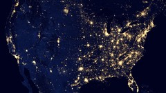 Lights Maps Earth USA NASA outer space night vision