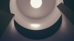 Lights modern well circles architecture shadows indoors