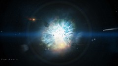 Lights outer space minimalistic