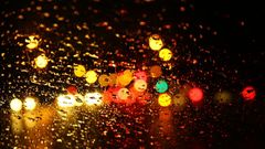 Lights rain artwork rain