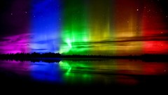 Lights spectrum colors aurora borealis